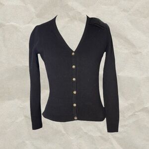 Ted Baker Black Cardigan with Button Detail